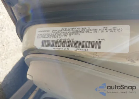 2008 Subaru Outback из США, поврежденный, VIN 4S4BP60C087333248